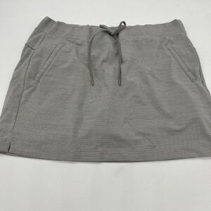 ATHLETA Modern Metro Skort Gray/white Size XL Tennis Golf Built In Shorts